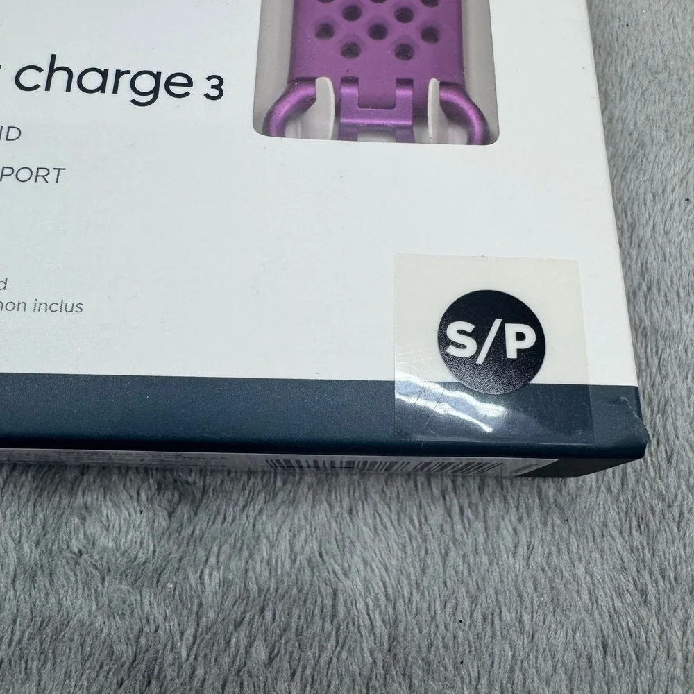 Fitbit Charge 3 Sport Band Purple S/P Breathable Design Tracker Not‎ Included
